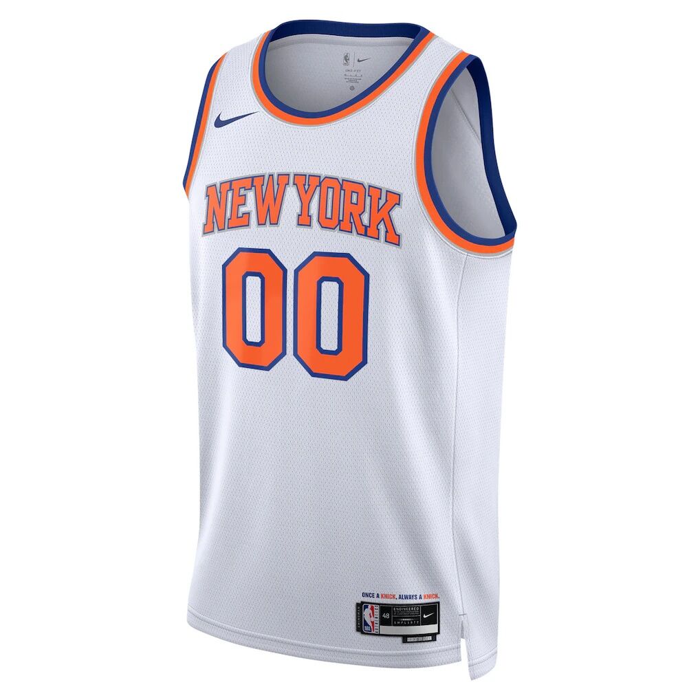New York Knicks Nike Unisex Swingman Custom Jersey White - Association Edition