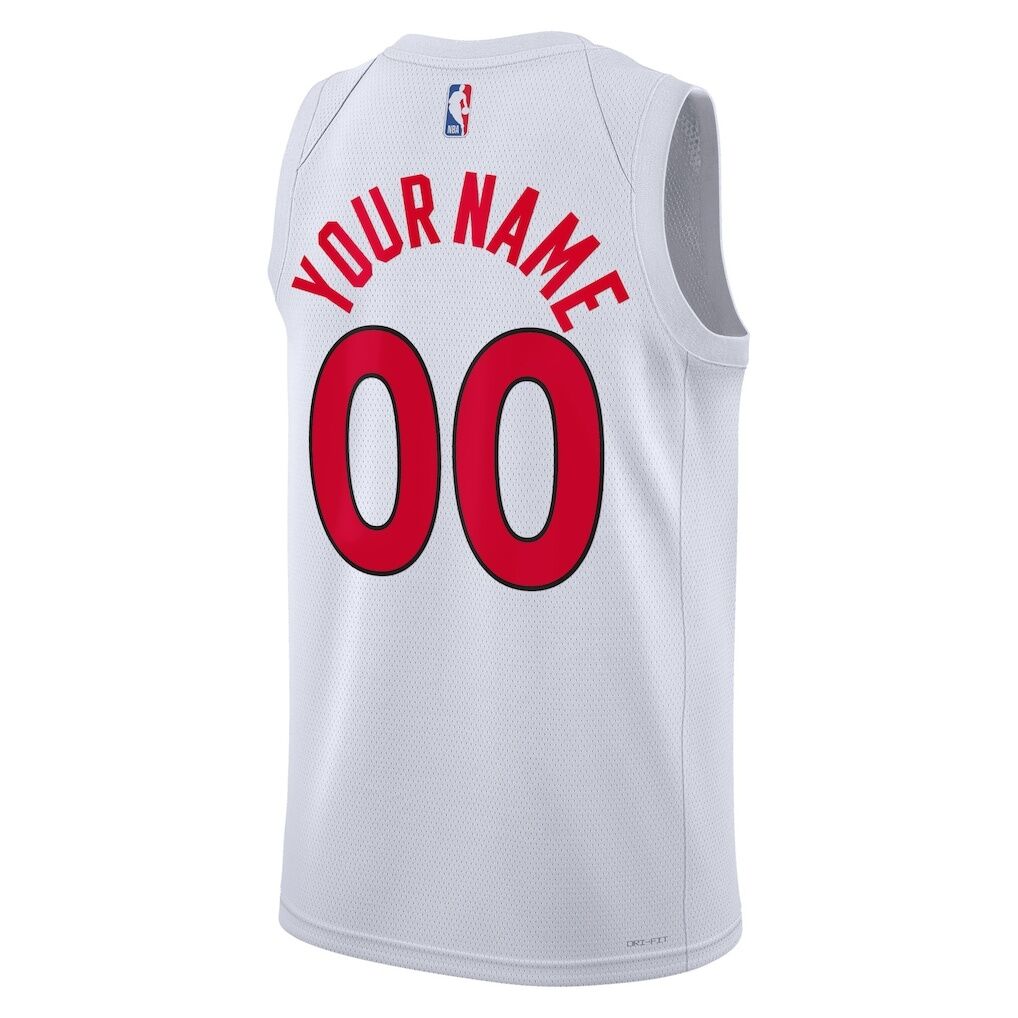 Toronto Raptors Nike Unisex Swingman Custom Jersey White - Association Edition