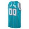 Charlotte Hornets Jordan Brand Unisex Swingman Custom Jersey Teal - - Detail View