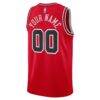 Chicago Bulls Nike Unisex Swingman Custom Jersey Red - Red - Side View