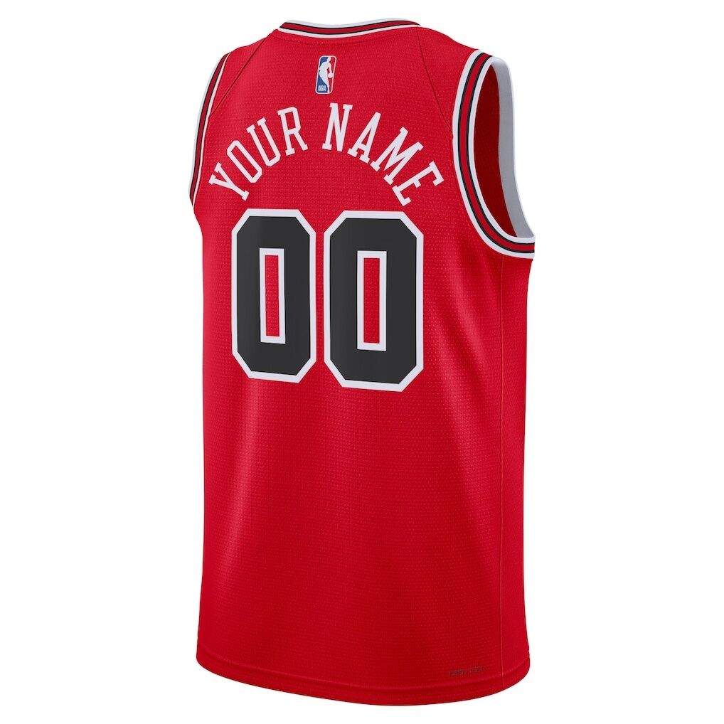 Chicago Bulls Nike Unisex Swingman Custom Jersey Red – Icon Edition