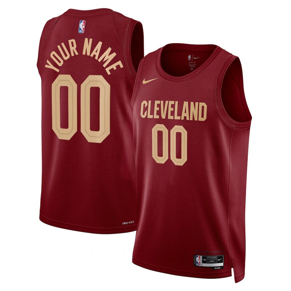 Cleveland Cavaliers Nike Unisex Swingman Custom Jersey Burgundy – Icon Edition