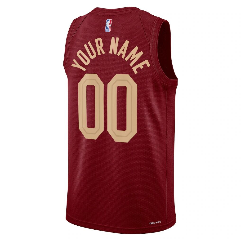 Cleveland Cavaliers Nike Unisex Swingman Custom Jersey Burgundy – Icon Edition