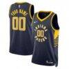 Indiana Pacers Nike Unisex 2022/23 Swingman Custom Jersey Navy - - Front View