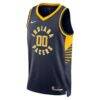 Indiana Pacers Nike Unisex 2022/23 Swingman Custom Jersey Navy - - Side View