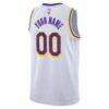 Los Angeles Lakers Nike Unisex Swingman Custom Jersey White - White - Detail View