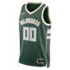 Milwaukee Bucks Nike Unisex Swingman Custom Jersey Hunter Green - Hunter Green - Side View