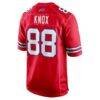 Dawson Knox Buffalo Bills Nike Alternate Game Jersey - Red - Detail View