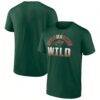 Minnesota Wild Fashion7 Open Net T-Shirt - Green - Front View