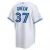 Chad Green Toronto Blue Jays Nike Home Replica Player Jersey - White - Detail View