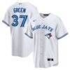 Chad Green Toronto Blue Jays Nike Home Replica Player Jersey - White - Front View