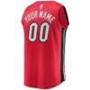 Miami Heat Fashion7 Fast Break Custom Jersey - Red - - Detail View