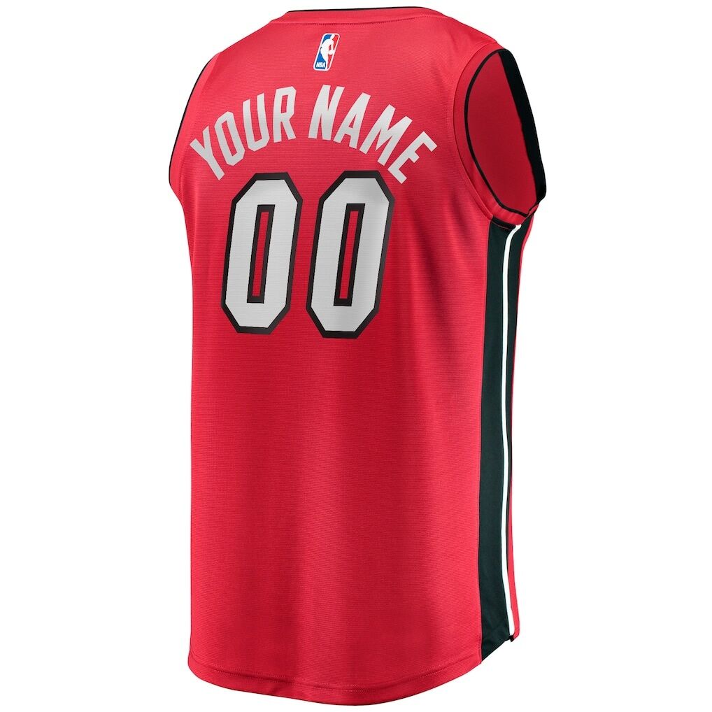 Miami Heat Fashion7 Fast Break Custom Jersey - Red - Statement Edition