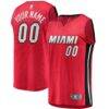 Miami Heat Fashion7 Fast Break Custom Jersey - Red - - Front View