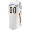 New Orleans Pelicans Fashion7 Youth Fast Break Replica Custom Jersey - White - Detail View