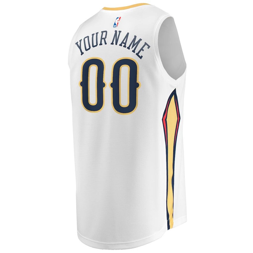 New Orleans Pelicans Fashion7 Youth Fast Break Replica Custom Jersey - Association Edition