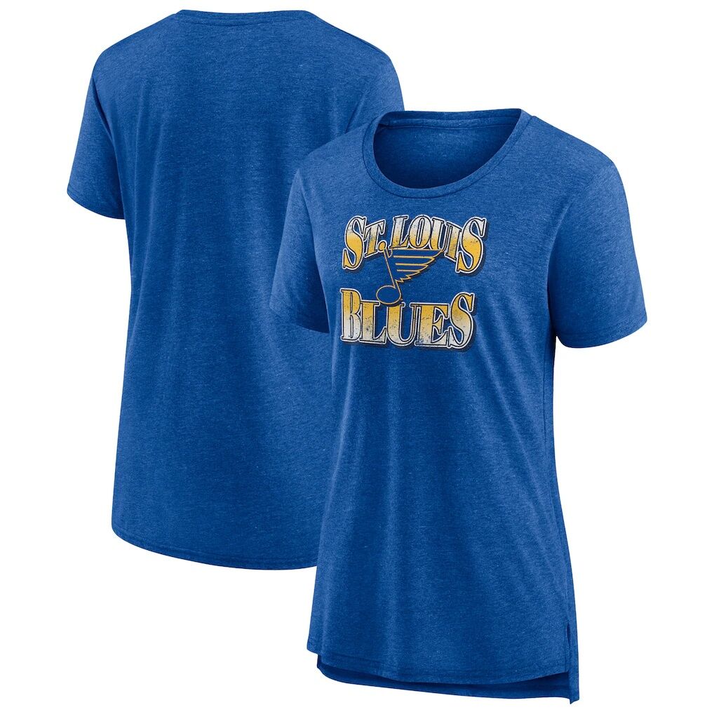 St. Louis Blues Fashion7 Women's Hit the Ice Tri-Blend T-Shirt - Royal