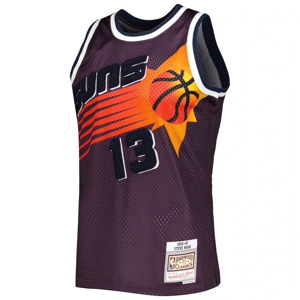 Steve Nash Phoenix Suns Mitchell & Ness 1996/97 Hardwood Classics Off-Court Swingman Jersey
