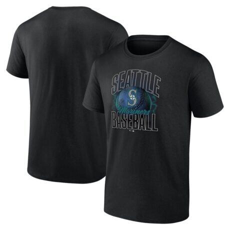 Seattle Mariners Fashion7 Women's Match Up T-Shirt - Black - Front View