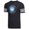 Charlotte FC Grungy Gentleman T-Shirt - Charcoal - Side View