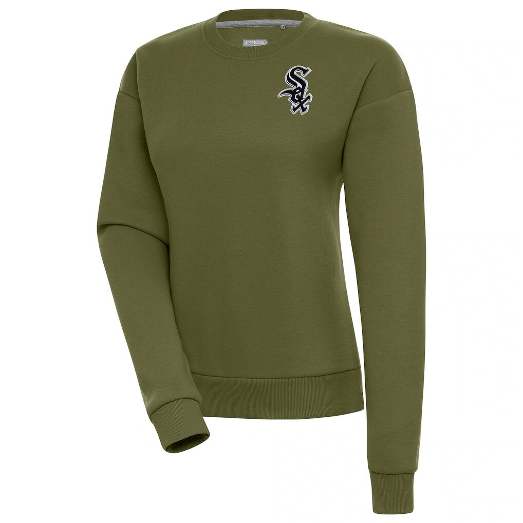 Chicago White Sox Antigua Women's Victory Pullover Sweatshirt - Olive