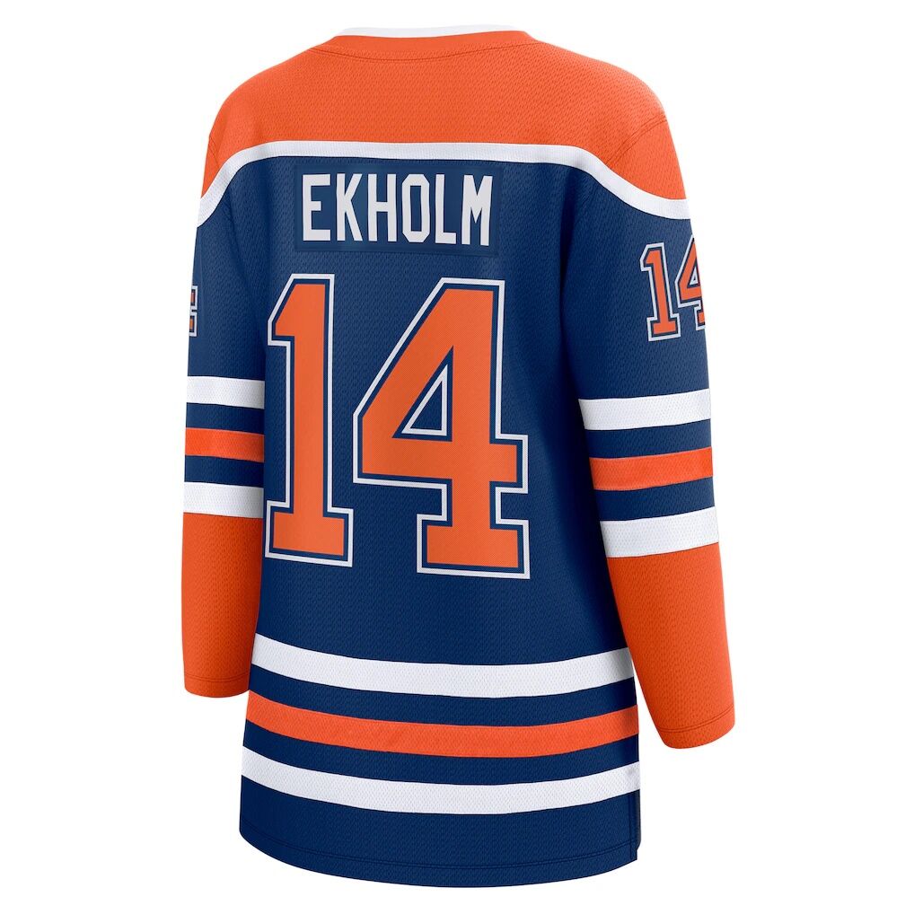 Mattias Ekholm Edmonton Oilers Women's Fashion7 Home Breakaway Jersey - Royal