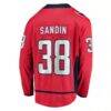 Rasmus Sandin Washington Capitals Fashion7 Home Breakaway Jersey - Red - Detail View