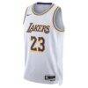 LeBron James Los Angeles Lakers Nike Unisex Swingman Jersey - White - Side View