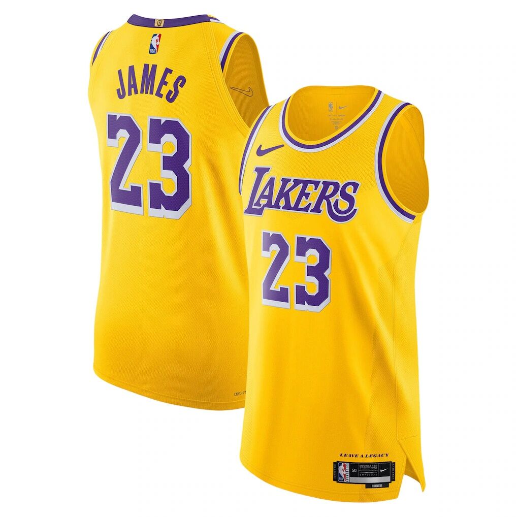 LeBron James Los Angeles Lakers Nike Authentic Jersey - Icon Edition