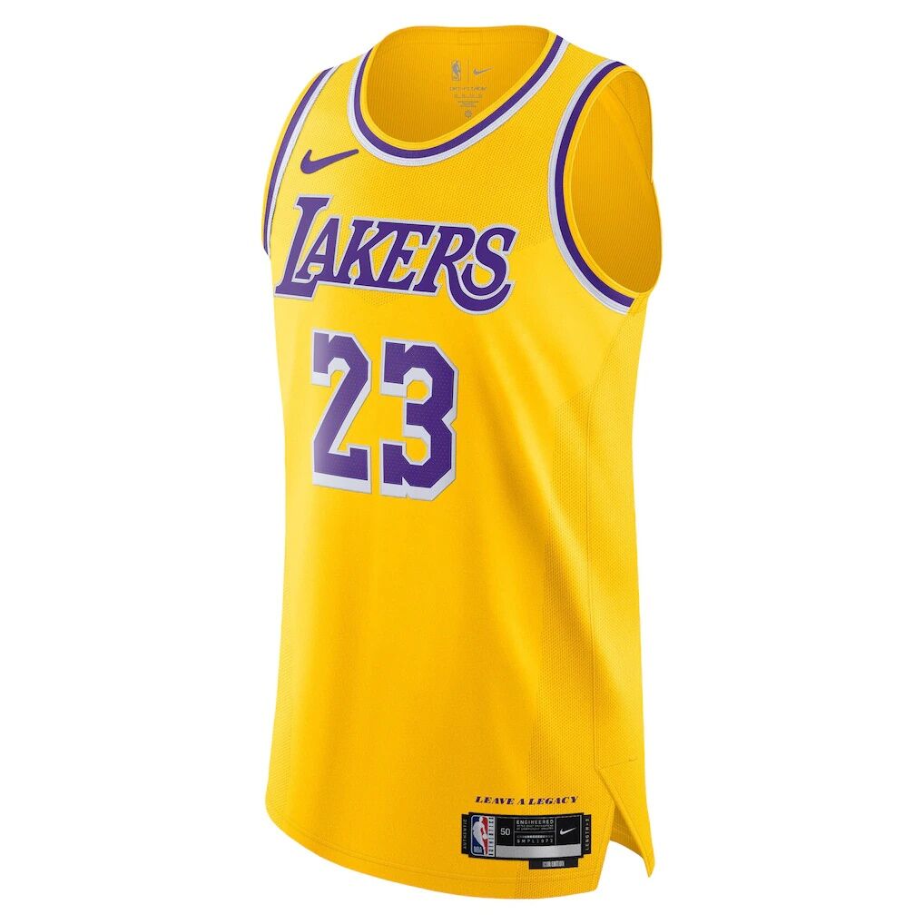 LeBron James Los Angeles Lakers Nike Authentic Jersey - Icon Edition