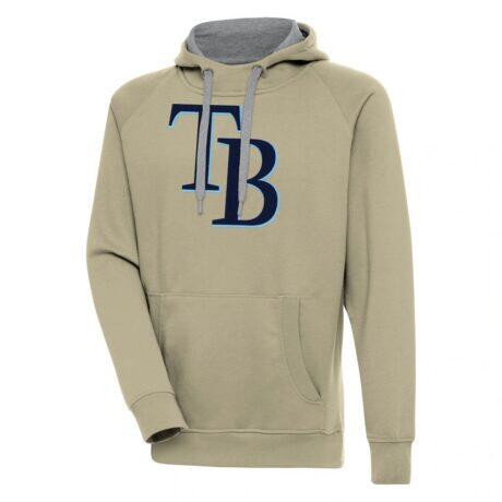 Tampa Bay Rays Antigua Victory Pullover Hoodie - - Front View
