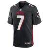 Bijan Robinson Atlanta Falcons Nike Game Jersey - Black - Side View