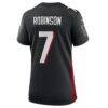 Bijan Robinson Atlanta Falcons Nike Women's Player Jersey - Black - Detail View