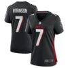 Bijan Robinson Atlanta Falcons Nike Women's Player Jersey - Black - Front View