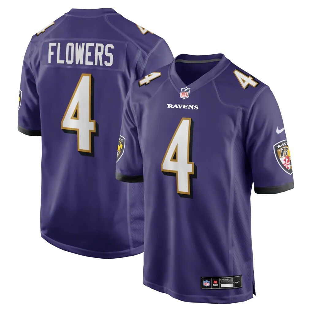 Zay Flowers Baltimore Ravens Nike  Game Jersey