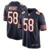 Darnell Wright Chicago Bears Nike Game Jersey - Navy - Front View
