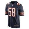 Darnell Wright Chicago Bears Nike Game Jersey - Navy - Side View