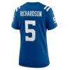 Anthony Richardson Sr. Indianapolis Colts Nike Women's Team Game Jersey - - Detail View