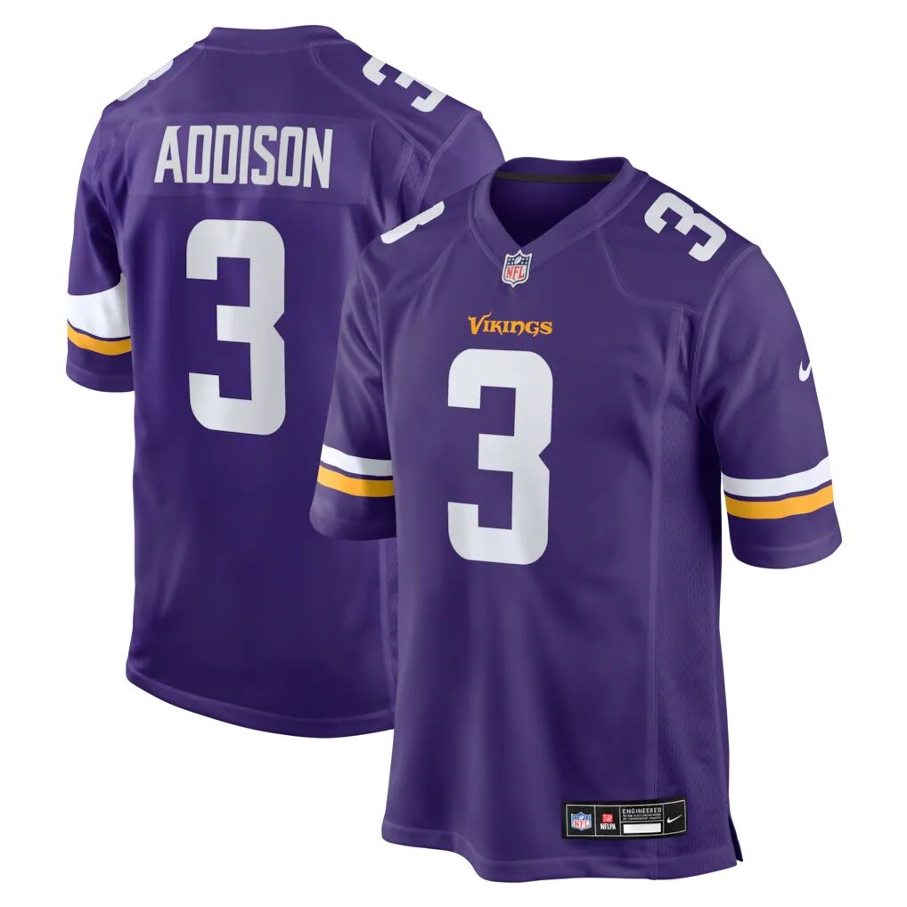 Jordan Addison Minnesota Vikings Nike  Game Jersey