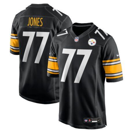 Broderick Jones Pittsburgh Steelers Nike Game Jersey - Black - Front View