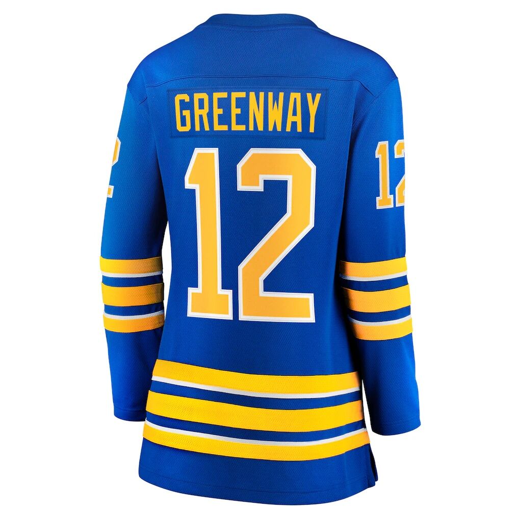 Jordan Greenway Buffalo Sabres Women’s Fashion7 Home Breakaway Jersey – Royal