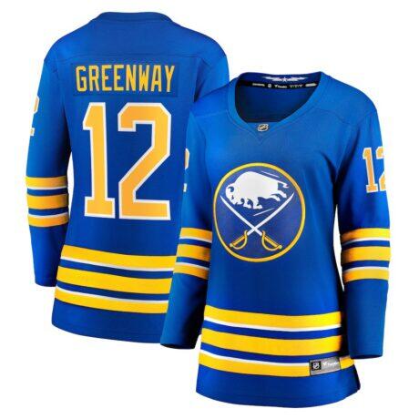 Jordan Greenway Buffalo Sabres Women's Fashion7 Home Breakaway Jersey - - Front View