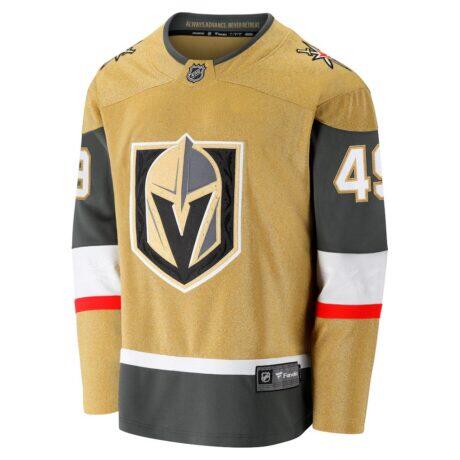 Ivan Barbashev Vegas Golden Knights Fashion7 Home Breakaway Jersey - Gold - Side View
