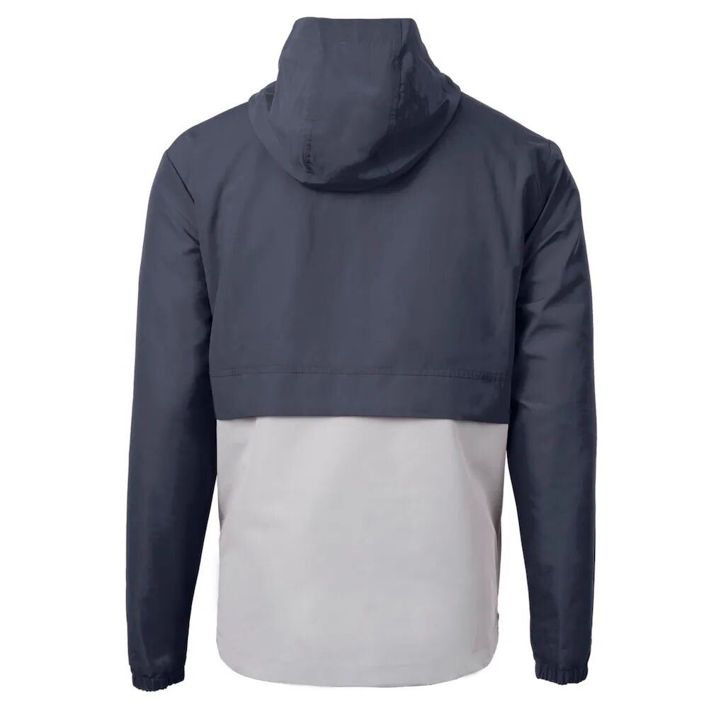 Atlanta Braves Cutter & Buck Charter Eco Recycled Half-Zip Anorak Jacket – Navy/Gray