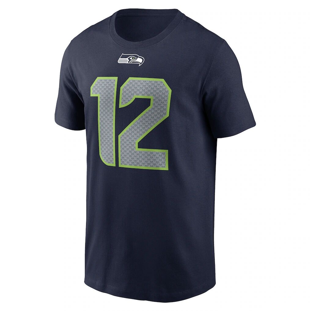 12s Seattle Seahawks Nike Name & Number T-Shirt – College Navy
