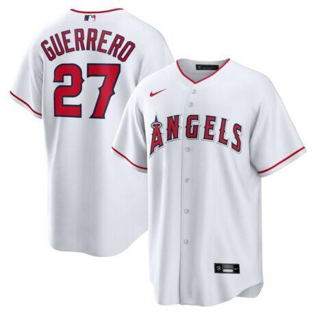 Vladimir Guerrero Los Angeles Angels Nike Home Retired Player Replica Jersey - White - Front View