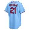 Lars Nootbaar St. Louis Cardinals Nike Alternate Replica Jersey - Light Blue - Detail View