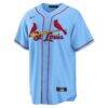 Lars Nootbaar St. Louis Cardinals Nike Alternate Replica Jersey - Light Blue - Side View