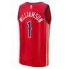 Zion Williamson New Orleans Pelicans Fashion7 Fast Break Replica Jersey - Red - Detail View