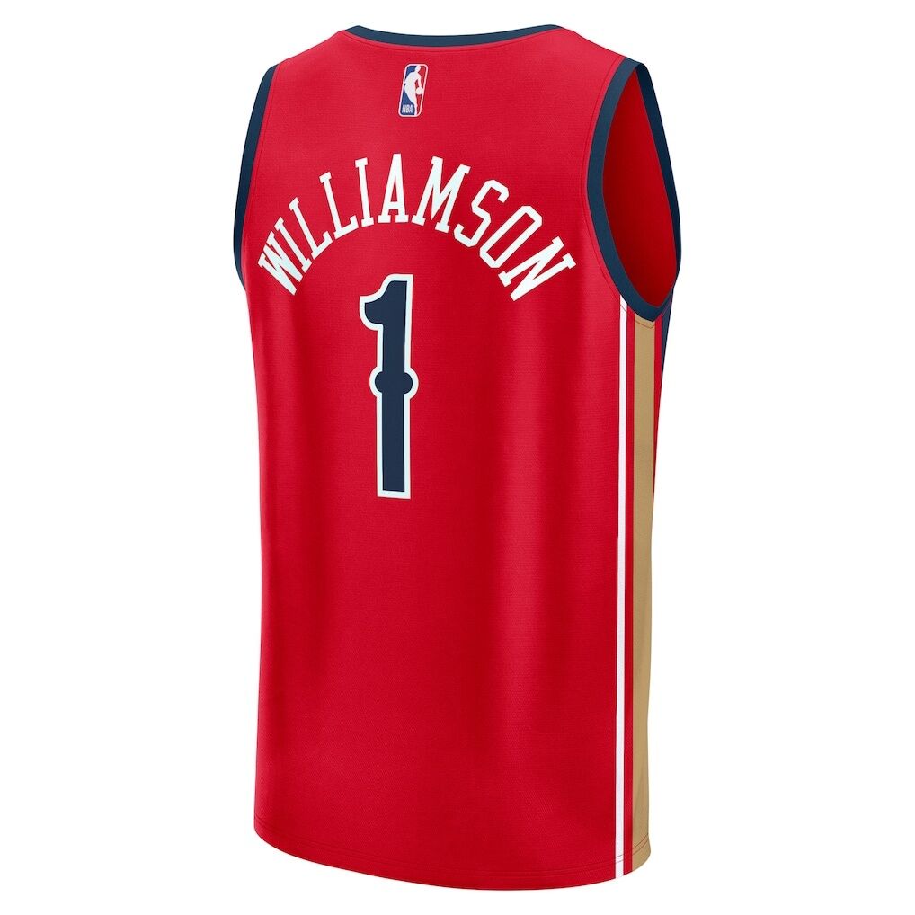 Zion Williamson New Orleans Pelicans Fashion7 Fast Break Replica Jersey - Statement Edition